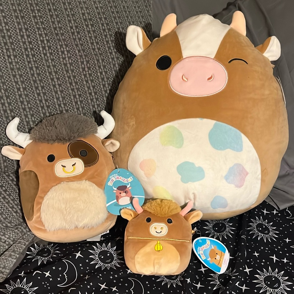Squishmallow cow set